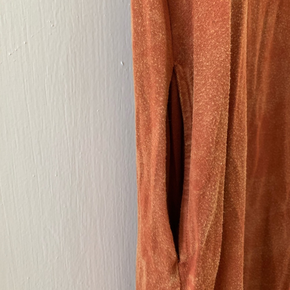 Rust Color Flowy Dress - Picture 2 of 4